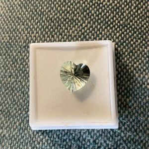 Prasiolite Heart Shaped stone(genuine)